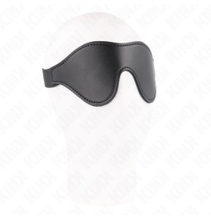 Faux Leather Blindfold with Elastic Strap KINK 21 x 8 cm – image 1