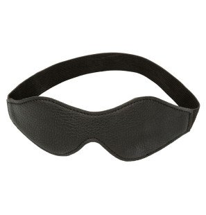 CALEXOTICS black leather blindfold for adults – image 1