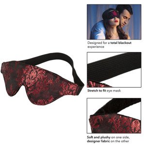 CALEXOTICS Scandal opaque eye mask with red details – image 3