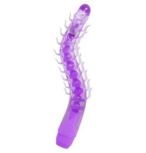 Baile Flexi Vibe flexibler Vibrationsdildo mit Rippen, 23,5 cm, lila