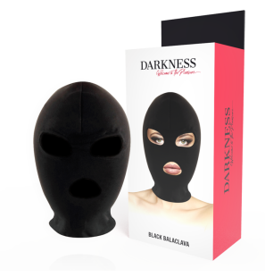 Masque de soumission BDSM pour la bouche et les yeux Darkness noir – photo 1