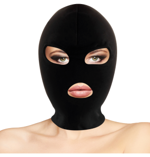 BDSM submissive mask for mouth and eyes Darkness black – image 2