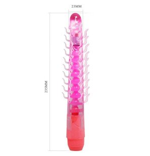 Baile Flexi Vibe, gode vibrant flexible à reliefs, 23,5 cm, lilas – photo 4