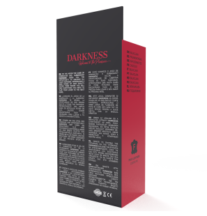 Czarna maska do bondage'u dla dorosłych - Darkness – zdjęcie 5