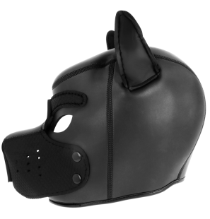 DARKNESS Neoprene Dog Mask with Removable Muzzle Collar, Size L – image 2