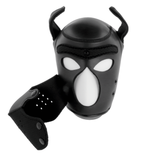 DARKNESS Neoprene Dog Mask with Removable Muzzle Collar, Size L – image 3