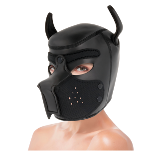 DARKNESS Neoprene Dog Mask with Removable Muzzle Collar, Size L – image 4