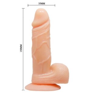 Baile Realistic Vibrating and Rotating Dildo with Suction Cup – image 4