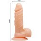 Baile Realistic Vibrating and Rotating Dildo with Suction Cup – image 4