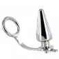 Metal Hard anneau en acier avec plug anal 80 x 55 mm – photo 1