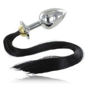 Stalen anaalplug met staart Metal Hard 8,89 cm – foto 1