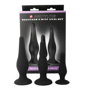 Pretty Love Starterset mit Silikon-Analplugs, 8,5 cm – Bild 2
