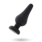 Anale plug van siliconen, zwart, 9,8 cm – foto 3