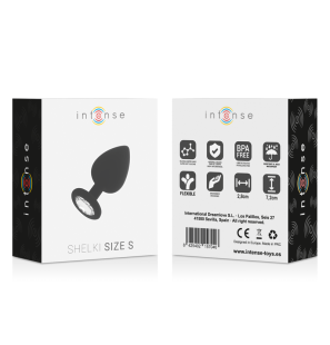 Black anal plug 7,2 cm by Intense – image 6