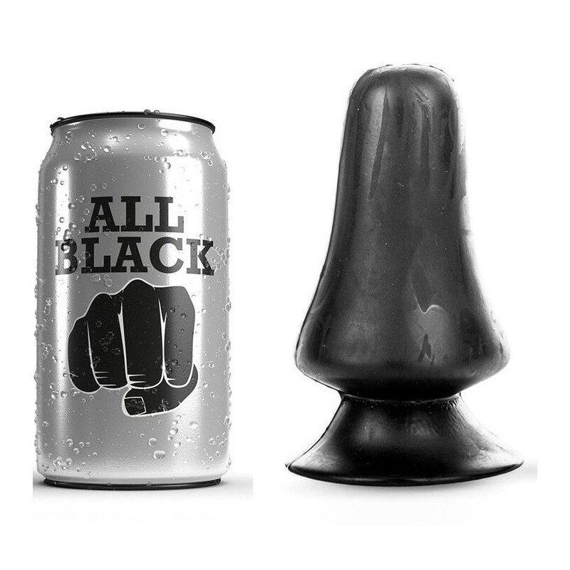 ALL BLACK anaal plug 12 cm voor intiem comfort – foto 1