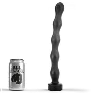 All Black anaal plug met balvormig ontwerp 32 cm – foto 1