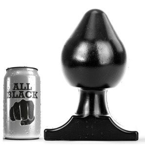 Plug anal ALL BLACK de 19 cm pour le bien-être intime – photo 1