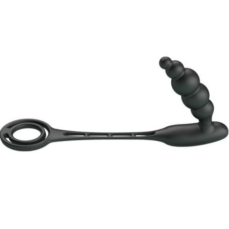 Penisringen met vibrerende plug voor intieme wellness