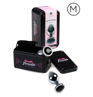 SECRETPLAY Black Anal Plug, Size M for Adults – image 2