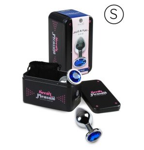 Petit plug anal bleu S de SECRETPLAY, 49 g – photo 2