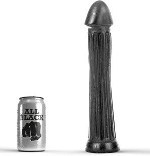 ALL BLACK dildo plug van 31 cm voor anaal gebruik – foto 1