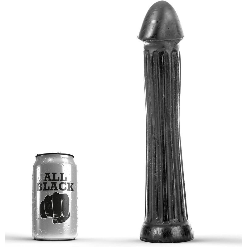 ALL BLACK dildo plug van 31 cm voor anaal gebruik – foto 1