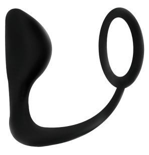 ADDICTED TOYS anal plug with black penis ring 10 cm – image 1