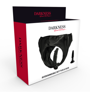 Knickers with plug and interchangeable dildo, 12 cm – image 4