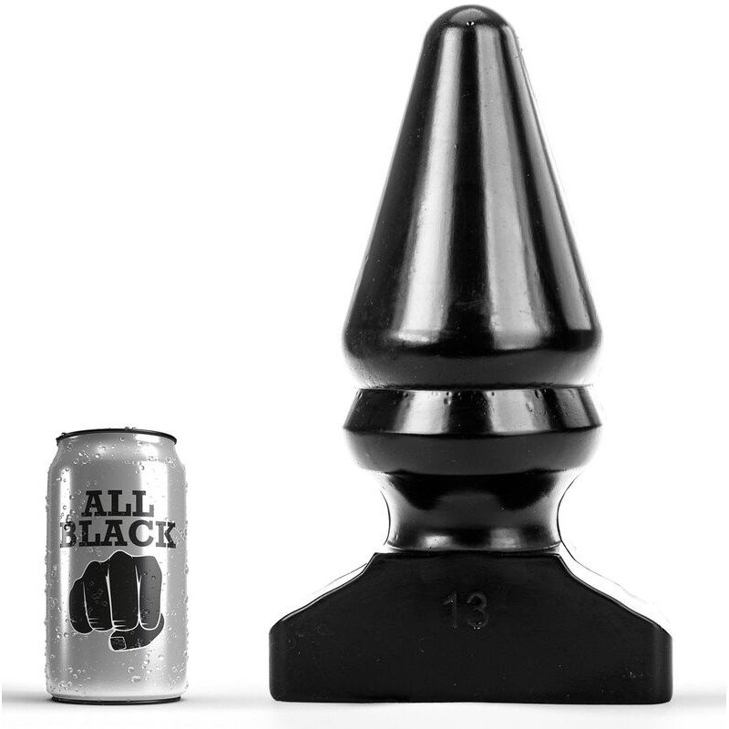 ALL BLACK anaalplug 28,5 cm – foto 1