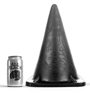 All Black 30 cm Anal Plug with Triangular Shape – image 1