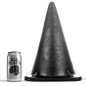 All Black 30 cm anale plug met driehoekige vorm – foto 1