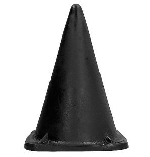 All Black 30 cm Anal Plug with Triangular Shape – image 2