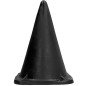 All Black 30 cm Anal Plug with Triangular Shape – image 2