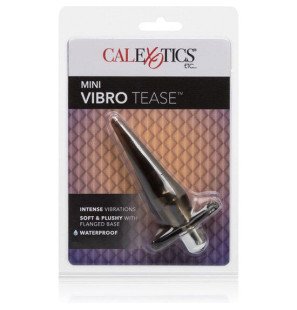 CALEXOTICS Mini Vibro Tease Analplug mit Vibrator 10 cm schwarz – Bild 4