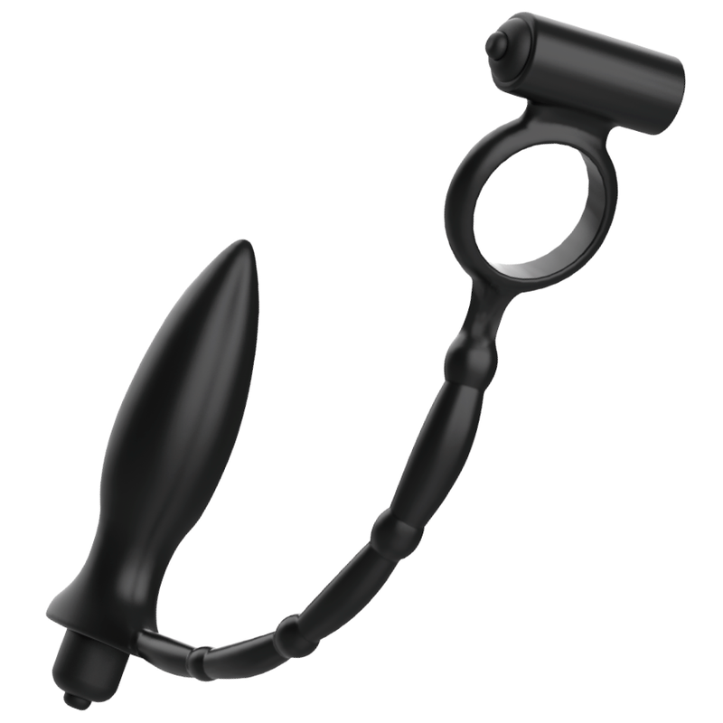 ADDICTED TOYS anal plug with vibrating ring 3 cm – image 1
