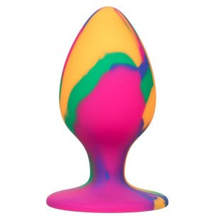 CALEXOTICS Large Anal Plug with Tie-Dye Pattern, 4,5 cm – image 1