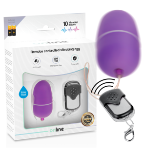 ONLINE Vibrating Egg with Remote Control, 10 Settings, Lilac – image 2