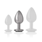 Plug anal en aluminium avec verre noir 8 cm – photo 5