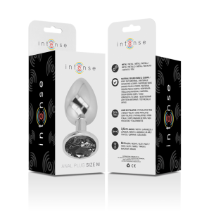 Plug anal en aluminium avec verre noir 8 cm – photo 6