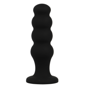 Scott Premium plug anal en silicone 12,5 cm noir de Black en Silver – photo 1