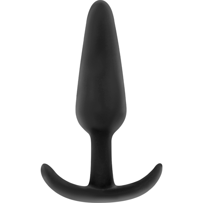 Black and Silver Kael Silicone Anal Plug with Medium Handle – image 1