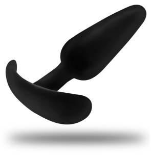 Black and Silver Kael Silicone Anal Plug with Medium Handle – image 3