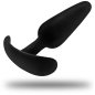 Black and Silver Kael Silicone Anal Plug with Medium Handle – image 3