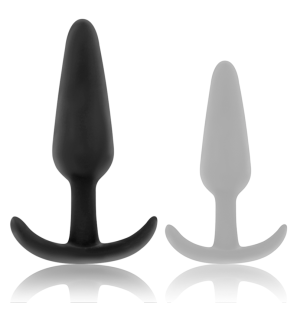 Black and Silver Kael Silicone Anal Plug with Medium Handle – image 4