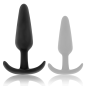 Black and Silver Kael Silicone Anal Plug with Medium Handle – image 4