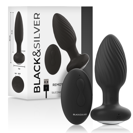 Rotating Silicone Anal Plug with Remote Control – image 2