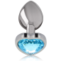 Aluminiowy korek analny 7 cm Blue Heart, rozmiar S – zdjęcie 2 Aluminiowy korek analny 7 cm Blue Heart, rozmiar S – zdjęcie 2
