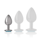 Aluminium Anal Plug 7 cm Blue Heart Size S – image 5