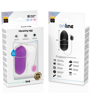 Lilac waterproof vibrating egg with 10 vibration settings – image 4