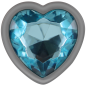 Plug anal en aluminium Intense Blue Heart, taille M, 8 cm – photo 3 Plug anal en aluminium Intense Blue Heart, taille M, 8 cm – photo 3